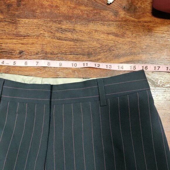 Classiques Entier Pinstripe Blazer And Wide Leg Pants Suit Set Women's 10 - Picture 15 of 16